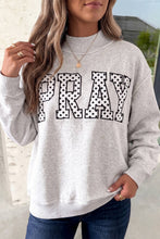 Load image into Gallery viewer, PRAY Polka Dot Mock Neck Sweatshirt