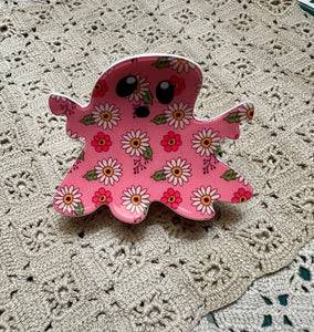 Halloween Cute flower ghost hair claw clip
