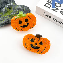 Load image into Gallery viewer, Pumpkin Acetate Claw Clip, Halloween Hair Clip