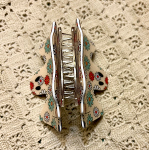 Halloween Cute flower ghost hair claw clip