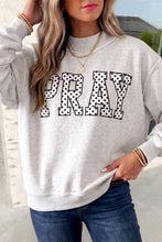 Load image into Gallery viewer, PRAY Polka Dot Mock Neck Sweatshirt