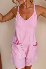 Load image into Gallery viewer, Women Spaghetti Straps V Neck Jersey Romper | S-XL