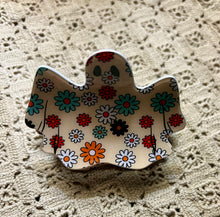Load image into Gallery viewer, Halloween Cute flower ghost hair claw clip