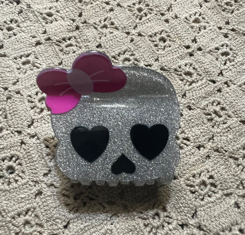 Halloween Skull Hair Claw Clip
