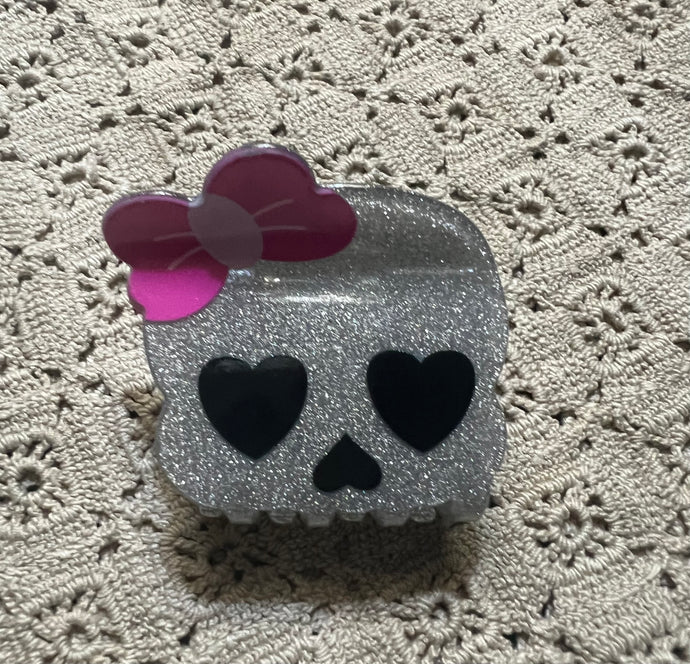 Halloween Skull Hair Claw Clip