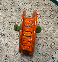 Load image into Gallery viewer, Pumpkin Acetate Claw Clip, Halloween Hair Clip
