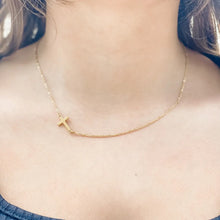 Load image into Gallery viewer, &quot;Faith On My Side&quot; - Gold or silver Cross necklace