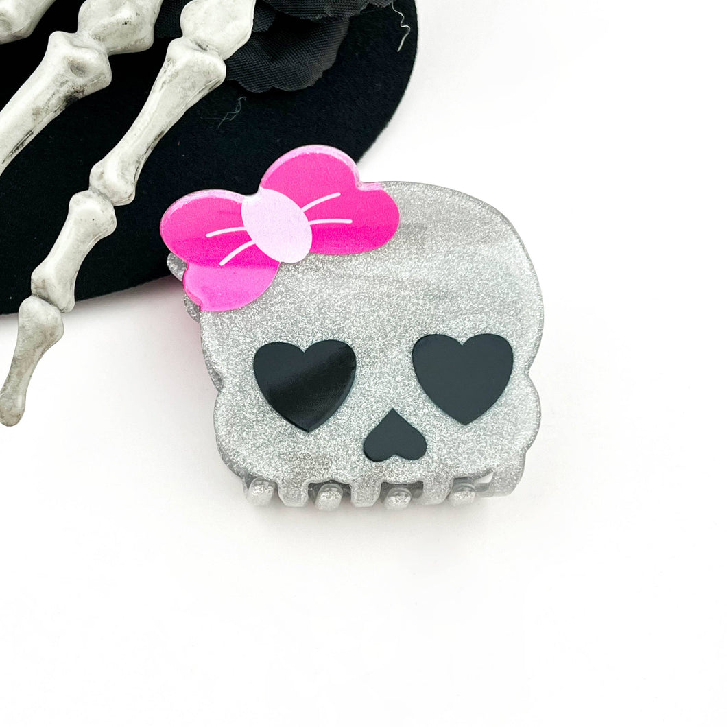 Halloween Skull Hair Claw Clip