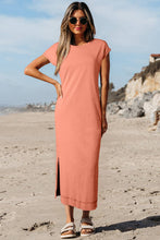 Load image into Gallery viewer, Mineral Wash Pocketed T-shirt Long Dress
