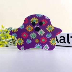 Halloween Cute flower ghost hair claw clip